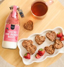 Pineut Pineut: You're the berry best!| Aardbei Cookies met hartvormpje