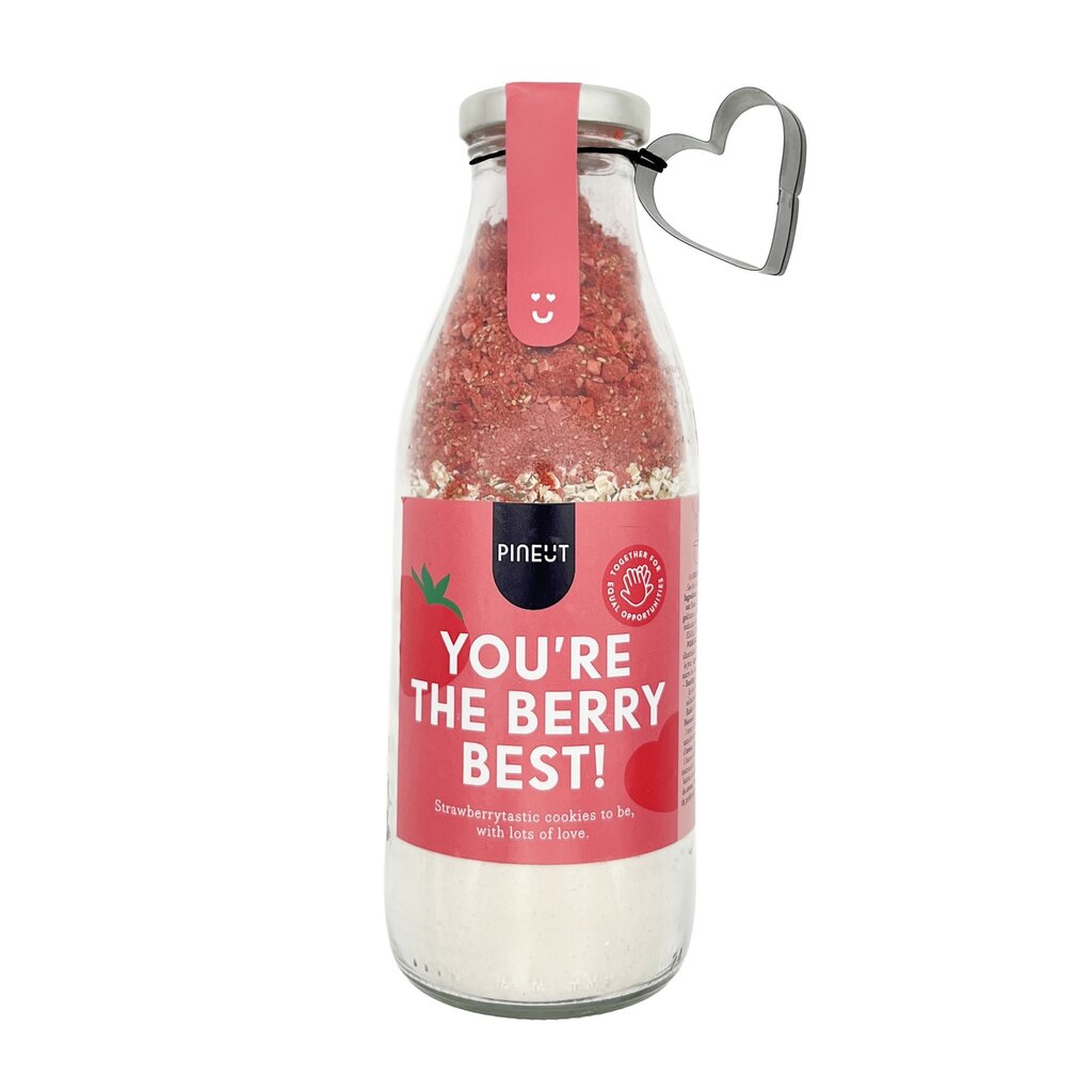 Pineut Pineut: You're the berry best!| Aardbei Cookies met hartvormpje