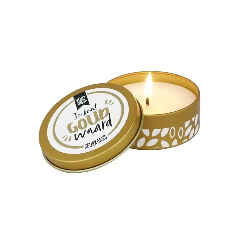 100%LEUK 100% Leuk: Geurkaars – Goud waard