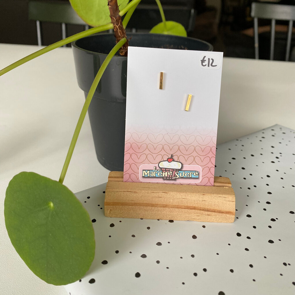 le marché sucré Le marché sucré: oorbellen - goud