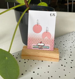 le marché sucré Le marché sucré: oorbellen - zilver + roze