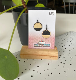 le marché sucré Le marché sucré: oorbellen - zwart + goud