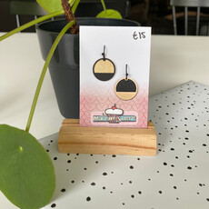 le marché sucré Le marché sucré: oorbellen - zwart + goud