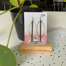 le marché sucré Le marché sucré: oorbellen - goud + zwart