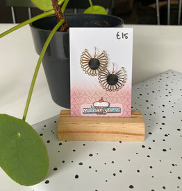 le marché sucré Le marché sucré: oorbellen - goud + zwart
