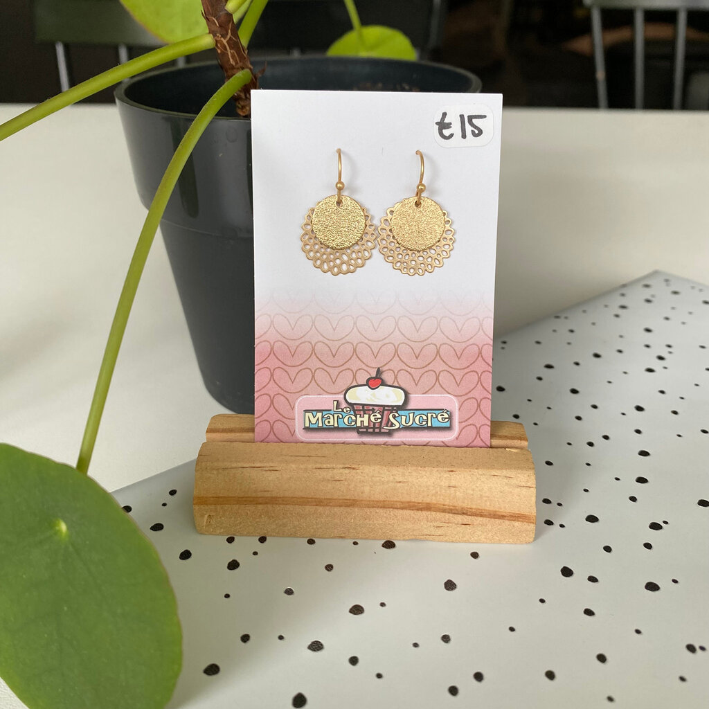 le marché sucré Le marché sucré: oorbellen - goud