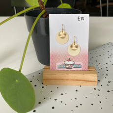 le marché sucré Le marché sucré: oorbellen - goud + ecru