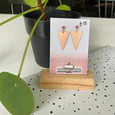 le marché sucré Le marché sucré: oorbellen - roségoud + pareltje