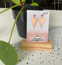 le marché sucré Le marché sucré: oorbellen - roségoud + pareltje