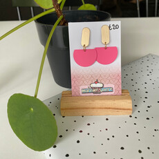le marché sucré Le marché sucré: oorbellen - goud + roze