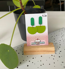 le marché sucré Le marché sucré: oorbellen -  groen