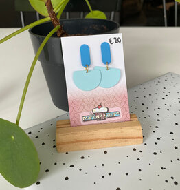 le marché sucré Le marché sucré: oorbellen - lichtblauw