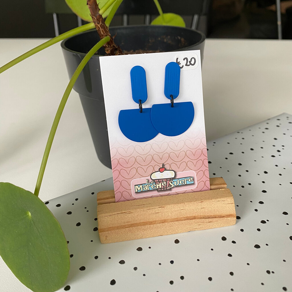 le marché sucré Le marché sucré: oorbellen - blauw