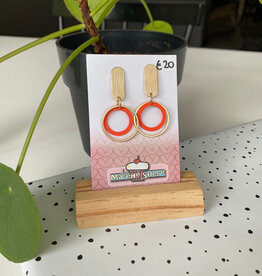 le marché sucré Le marché sucré: oorbellen - oranje + goud