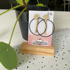 le marché sucré Le marché sucré: oorbellen - zwart en goud