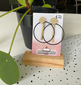 le marché sucré Le marché sucré: oorbellen - zwart en goud