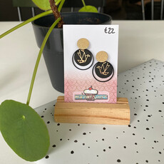 le marché sucré Le marché sucré: oorbellen - zwart en goud