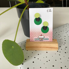 le marché sucré Le marché sucré: oorbellen - zwart en groen