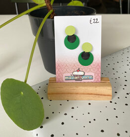 le marché sucré Le marché sucré: oorbellen - zwart en groen