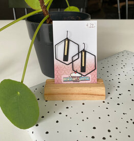 le marché sucré Le marché sucré: oorbellen  - goud en zwart