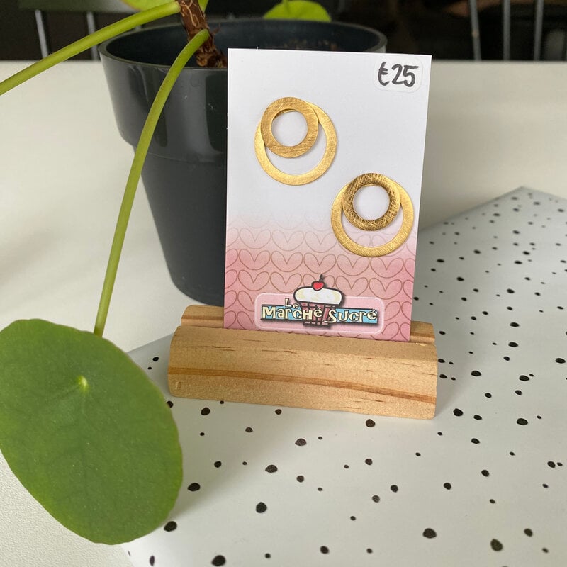 le marché sucré Le marché sucré: oorbellen - goud