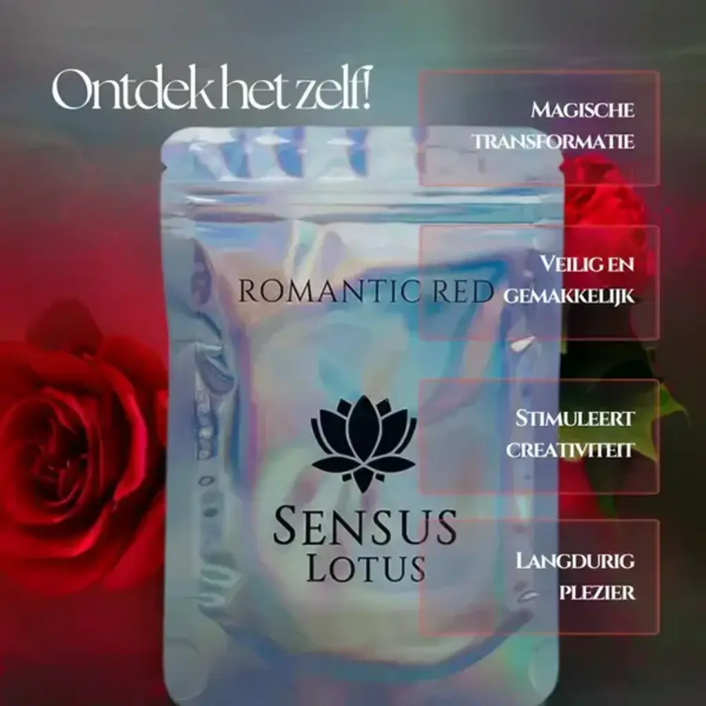 Sensus Lotus Sensus Lotus: Magisch badpoeder - 60 gr. - Romantic Red