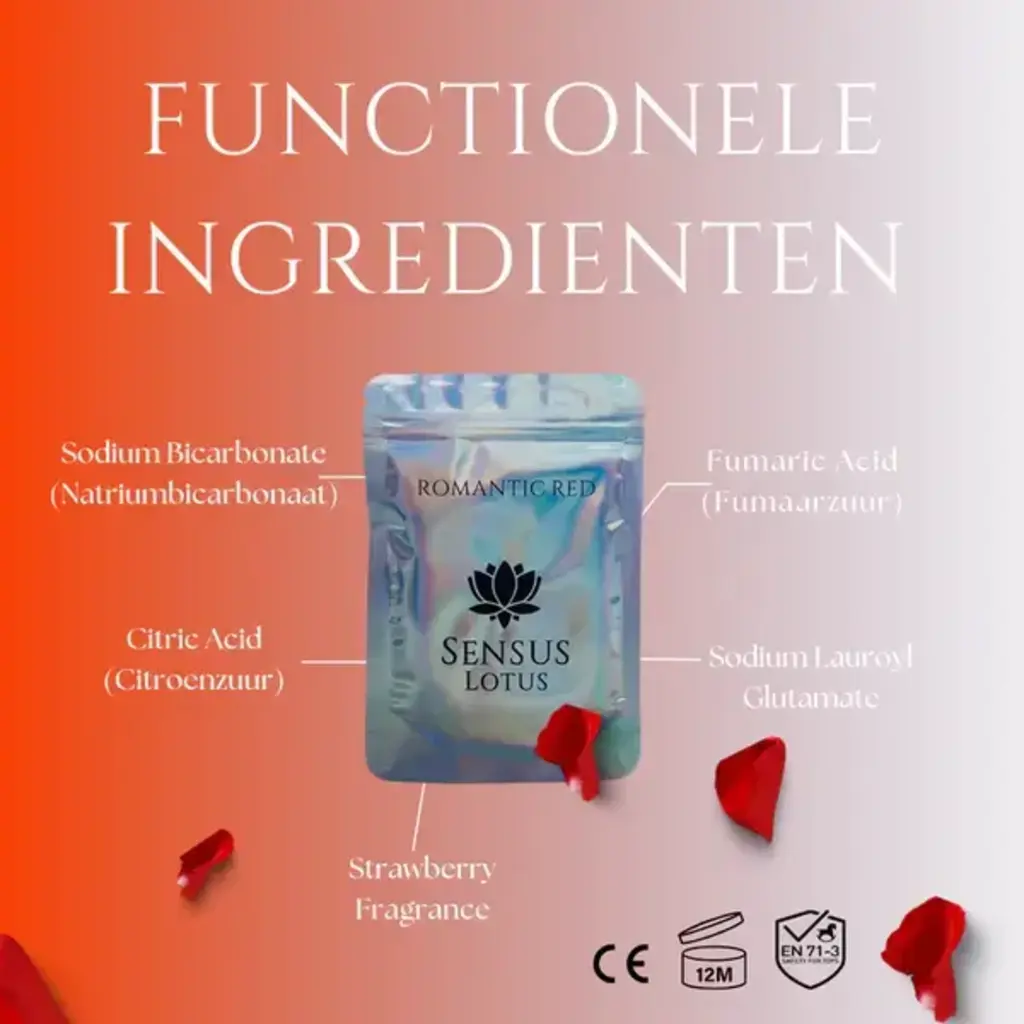 Sensus Lotus Sensus Lotus: Magisch badpoeder - 60 gr. - Romantic Red