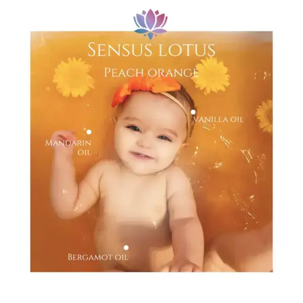 Sensus Lotus Sensus Lotus: Magisch badpoeder - 60 gr. - Peach Orange