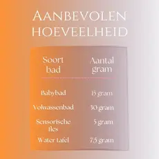 Sensus Lotus Sensus Lotus: Magisch badpoeder - 60 gr. - Peach Orange
