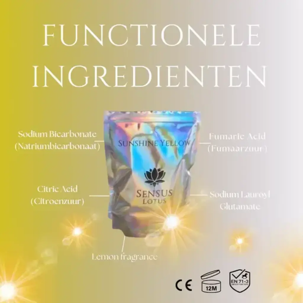 Sensus Lotus Sensus Lotus: Magisch badpoeder - 60 gr. - Sunshine yellow