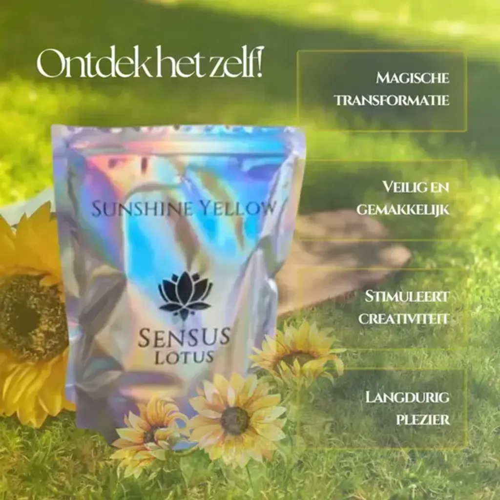 Sensus Lotus Sensus Lotus: Magisch badpoeder - 60 gr. - Sunshine yellow