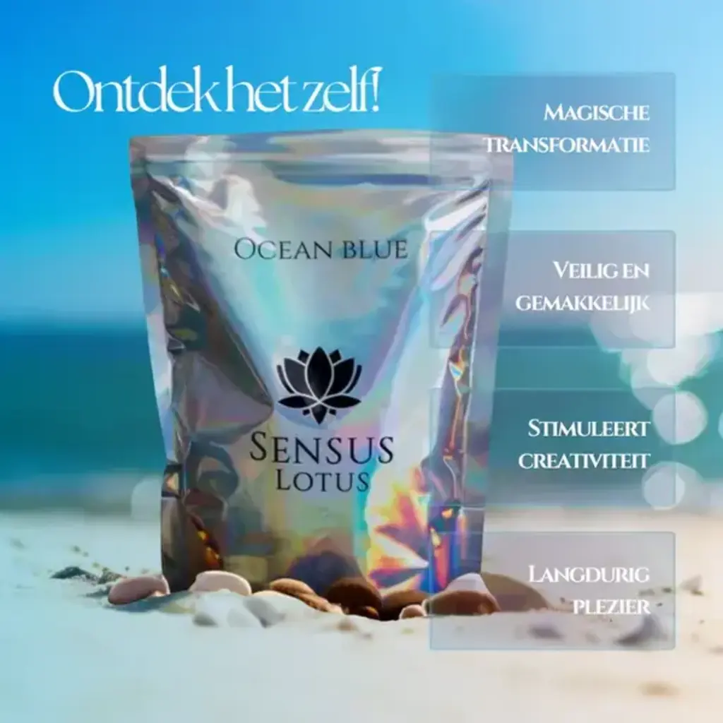 Sensus Lotus Sensus Lotus: Magisch badpoeder - 60 gr. - Ocean blue