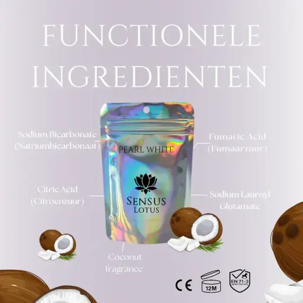 Sensus Lotus Sensus Lotus: Magisch badpoeder - 60 gr. - Pearl white
