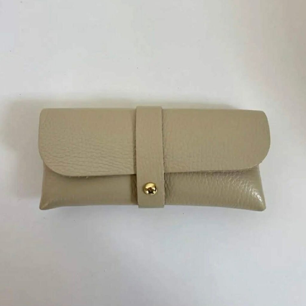 Wauw Wauw: Zonnebriltasje leder - beige
