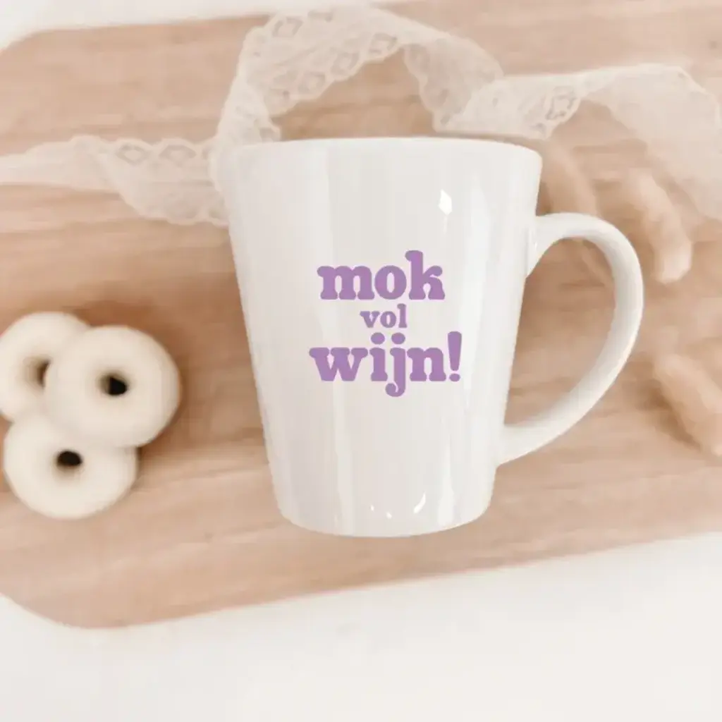 Winkeltje van Anne Winkeltje van Anne: Mok | Mok vol wijn | Lila