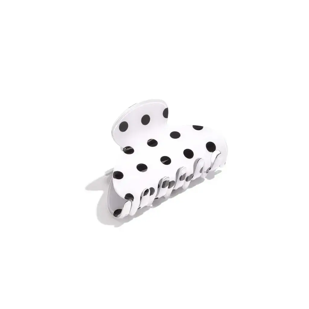 Yehwang Yehwang: Haarclip stippen - wit/zwart