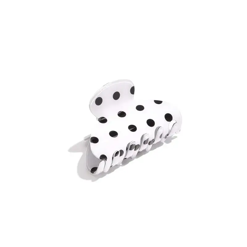 Yehwang Yehwang: Haarclip stippen - wit/zwart