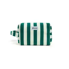 Yehwang Yehwang: Make-up tasje badstof  met strepen - groen