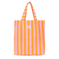 Yehwang Yehwang: totebag, shopper in badstof - roze/oranje