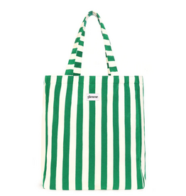 Yehwang Yehwang: totebag, shopper in badstof - groen