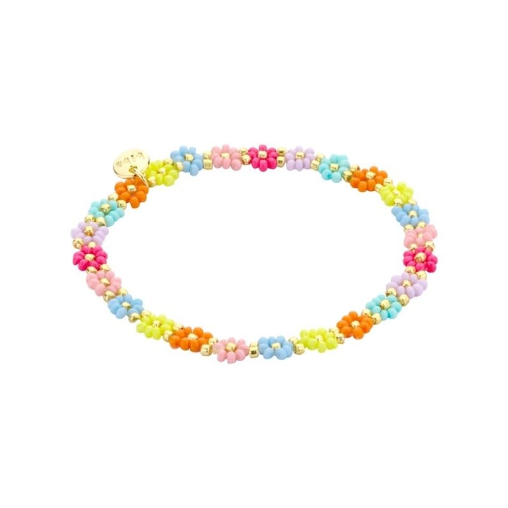 Biba Biba: Armbandje bloemetjes - verschillende kleurtjes