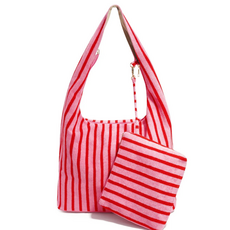 Yehwang Yehwang: Shopper - badstof - roze/rood
