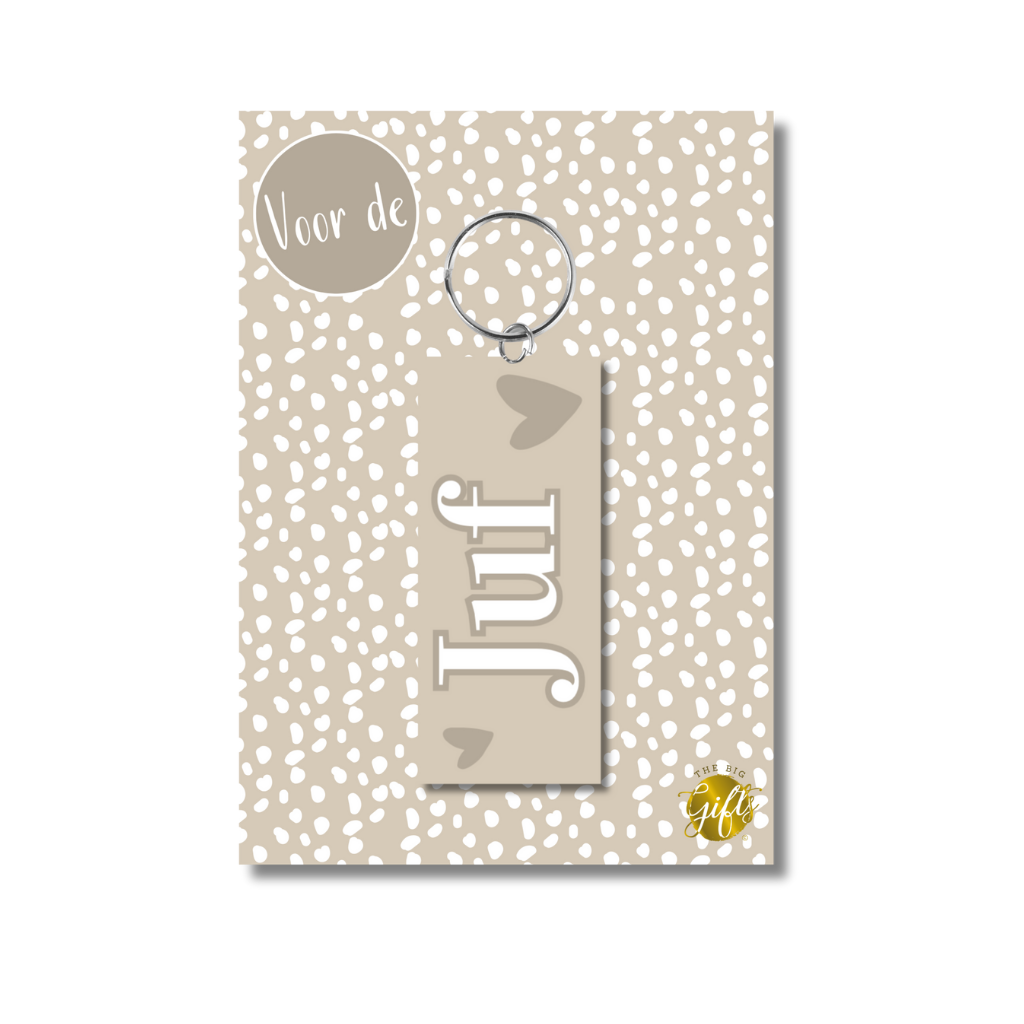 The Big Gifts The Big Gifts: sleutelhanger - Juf