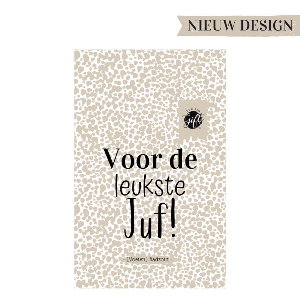 The Big Gifts B.V. The big gifts: (Voeten) badzout - Voor de Juf