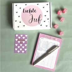 Sproetiz Sproetiz: Cadeaupakket juf - dobbelspel - Liefste juf