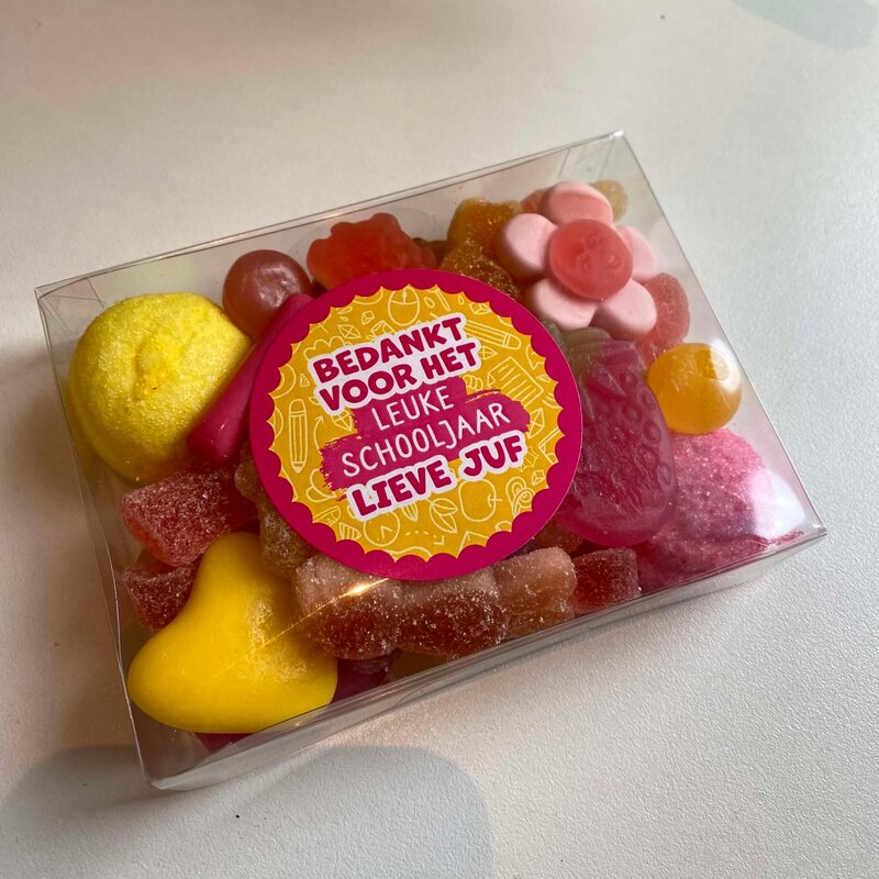 Zoete groetjes Zoete groetjes: snoepjes - Juf