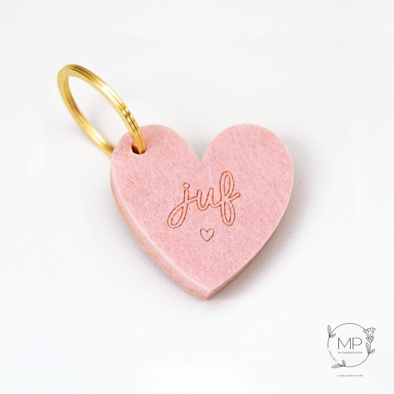 My paperstation My paperstation:  Sleutelhanger voor de juf