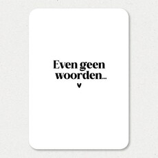 Liefz Liefz: kaart a6 - even geen woorden (ronde hoeken)