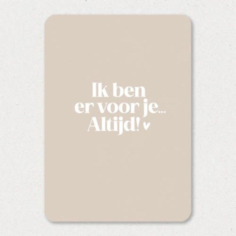 Liefz Liefz: kaart a6 - Ik ben er voor je ...