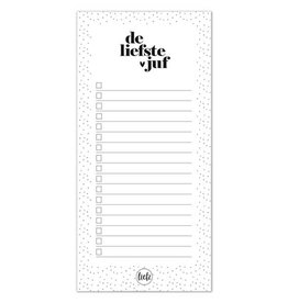Liefz Liefz: Notitieblok | de liefste juf
